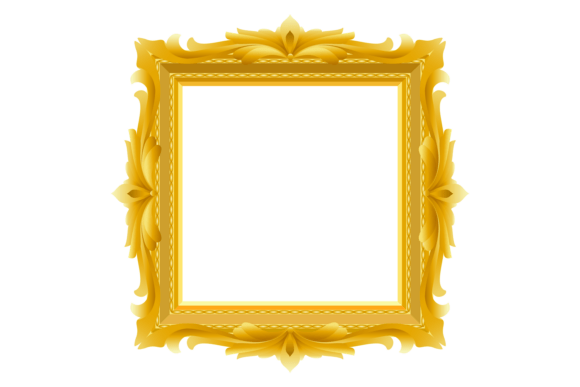 Baroque Ornate Frame: Decorative Vintage Elegance