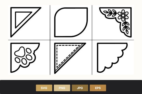 Decorative Black White Corner Borders: Elevate Your Design Edges