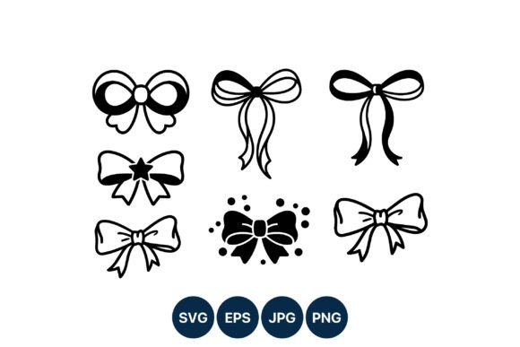 Decorative Bow Vector Line Art: Elevate Your Design Projects