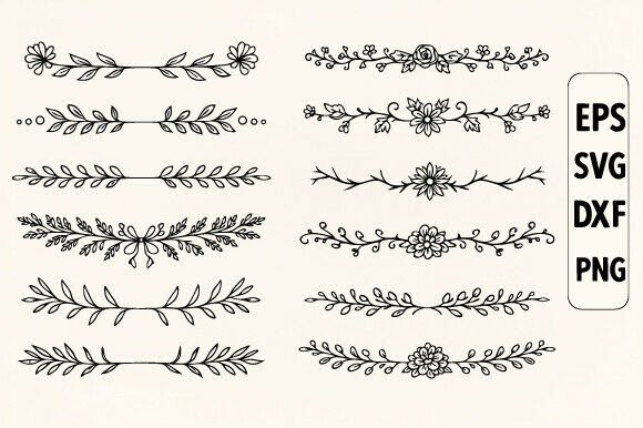 Decorative Floral Elements SVG Bundle: Your Go-To Design Toolkit