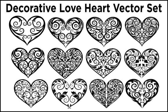 Decorative Love Heart Vector Set: Beyond Basic Symbols