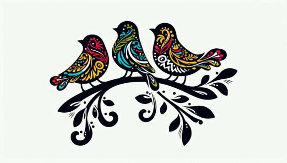 Decorative Vector Birds: Elevate Your Creative Projects