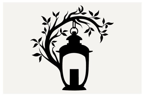 Elegant Shadows: Using the Decorative Garden Lantern Silhouette