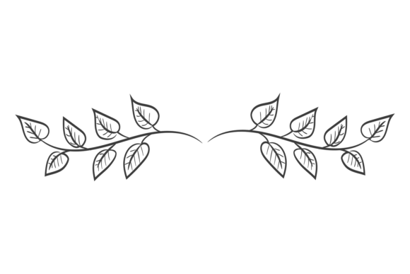Floral Branch Divider: Elevate Your Designs with a Decorative Header