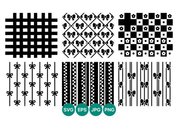 Timeless Contrast: The Black and White Decorative Pattern Set