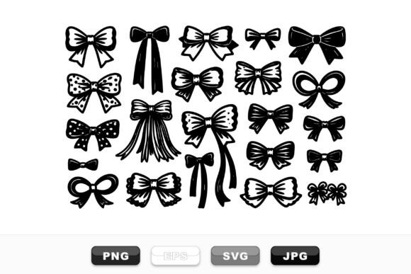 Unlocking Creativity with the Elegant Decorative Bow Clipart Set